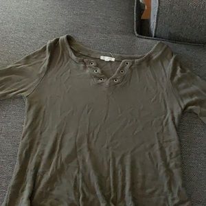 Large dark green shirt